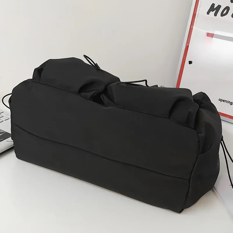 Elegant Crossbody Bag for Women – Drawstring Accent & Secure Zip Closure