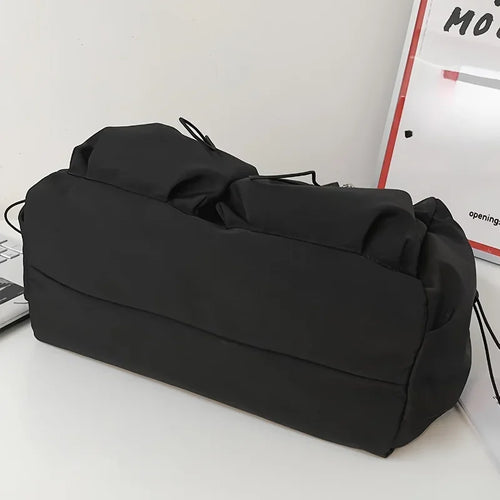 Elegant Crossbody Bag for Women – Drawstring Accent & Secure Zip Closure